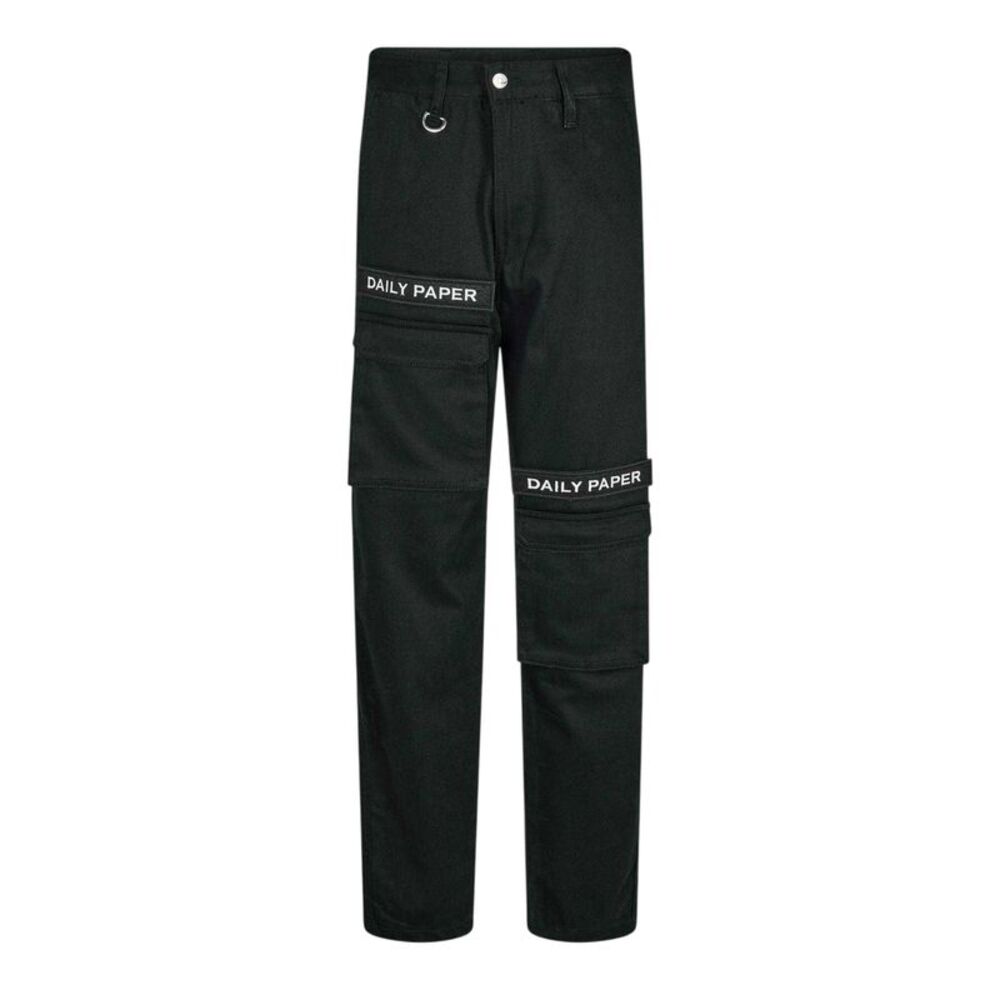 Daily Paper Mens Relaxed Fit Cargo Pants / Black